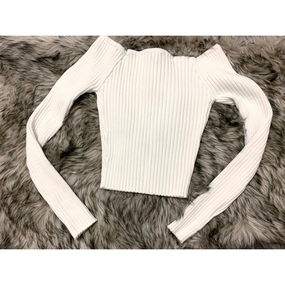 Off The Shoulder Long Sleeve Top